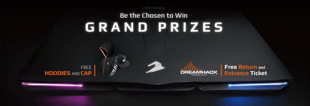 WIN A GRAND PRIZE for 2 TO DREAMHACK WINTER 2017 in SWEDEN