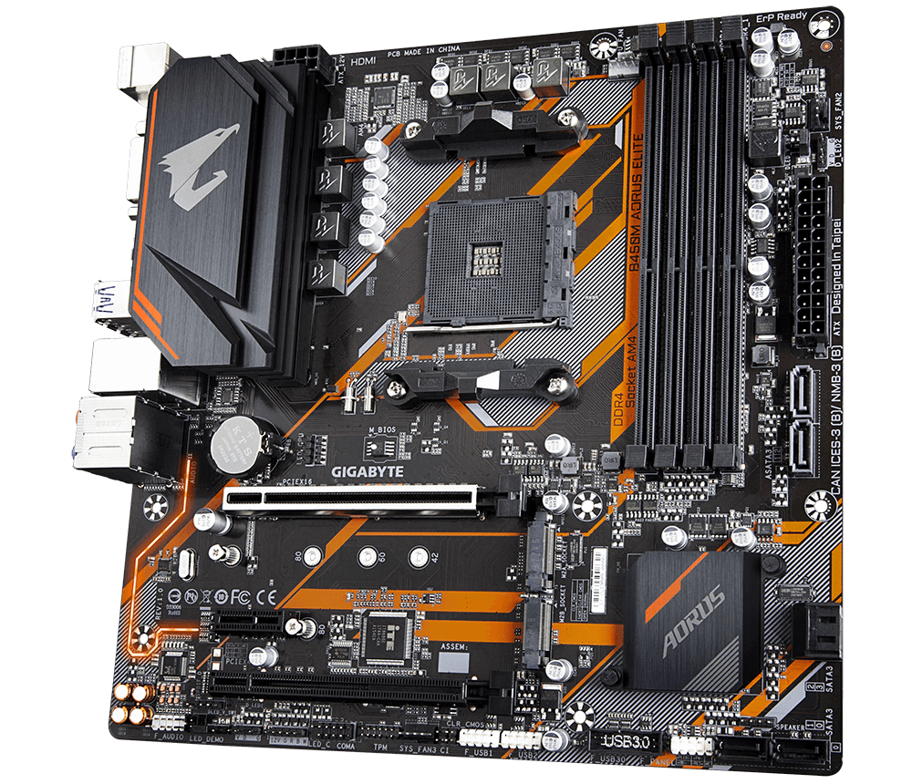 Aorus b450 elite какой ssd m 2 подойдет