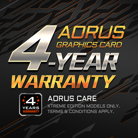 AORUS CARE 4-Year Warranty
